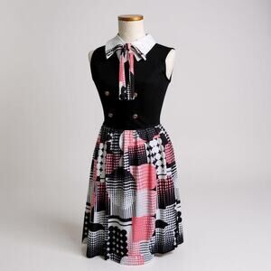 VTG Japanese College School Uniform Dress A-Line Sailor Preppy Poetry SM